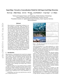 SuperEdge: Towards a Generalization Model for Self-Supervised Edge
  Detection