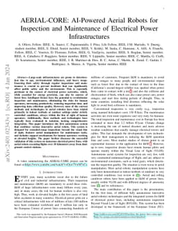 AERIAL-CORE: AI-Powered Aerial Robots for Inspection and Maintenance of
  Electrical Power Infrastructures