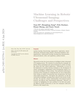 Machine Learning in Robotic Ultrasound Imaging: Challenges and
  Perspectives