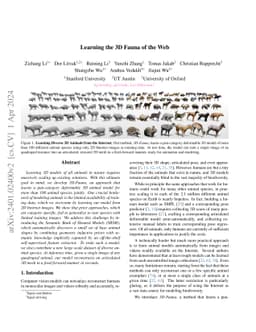 Learning the 3D Fauna of the Web