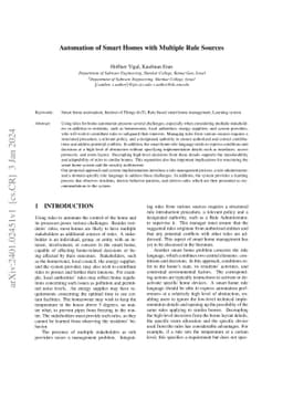 Automation of Smart Homes with Multiple Rule Sources