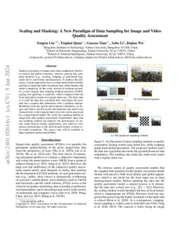 Scaling and Masking: A New Paradigm of Data Sampling for Image and Video
  Quality Assessment