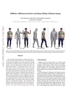 DiffBody: Diffusion-based Pose and Shape Editing of Human Images