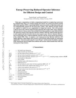 Energy-Preserving Reduced Operator Inference for Efficient Design and
  Control