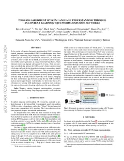 Towards ASR Robust Spoken Language Understanding Through In-Context
  Learning With Word Confusion Networks