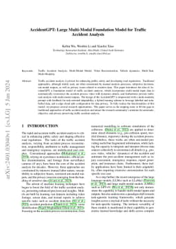 AccidentGPT: Large Multi-Modal Foundation Model for Traffic Accident
  Analysis