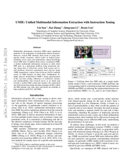 UMIE: Unified Multimodal Information Extraction with Instruction Tuning