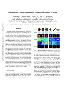 Self-supervised Feature Adaptation for 3D Industrial Anomaly Detection