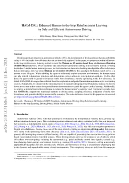 HAIM-DRL: Enhanced Human-in-the-loop Reinforcement Learning for Safe and
  Efficient Autonomous Driving