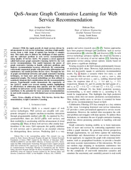 QoS-Aware Graph Contrastive Learning for Web Service Recommendation