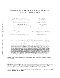 SeqNAS: Neural Architecture Search for Event Sequence Classification