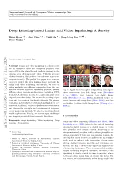 Deep Learning-based Image and Video Inpainting: A Survey