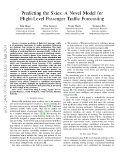 Predicting the Skies: A Novel Model for Flight-Level Passenger Traffic
  Forecasting