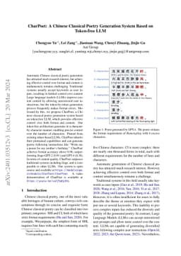 CharPoet: A Chinese Classical Poetry Generation System Based on
  Token-free LLM