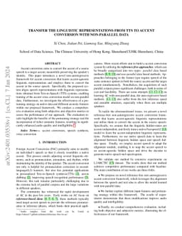 Transfer the linguistic representations from TTS to accent conversion
  with non-parallel data