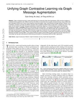 Unifying Graph Contrastive Learning via Graph Message Augmentation