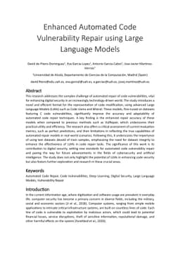 Enhanced Automated Code Vulnerability Repair using Large Language Models