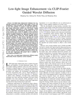 Low-light Image Enhancement via CLIP-Fourier Guided Wavelet Diffusion