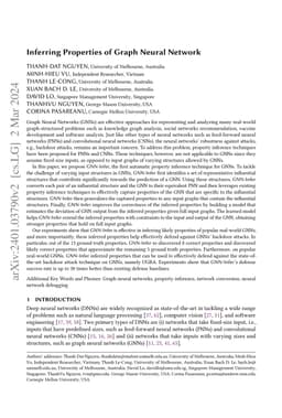 Inferring Properties of Graph Neural Networks