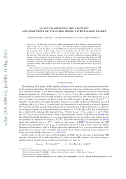 Quantum Oblivious LWE Sampling and Insecurity of Standard Model
  Lattice-Based SNARKs