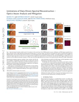 Limitations of Data-Driven Spectral Reconstruction -- Optics-Aware Analysis and Mitigation