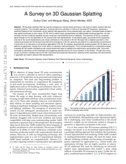 A Survey on 3D Gaussian Splatting