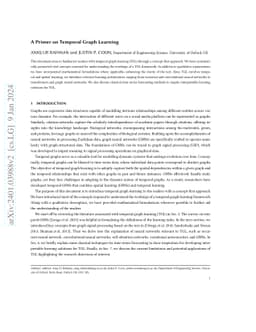 A Primer on Temporal Graph Learning