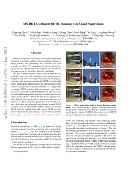 MS-DETR: Efficient DETR Training with Mixed Supervision