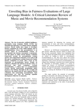Unveiling Bias in Fairness Evaluations of Large Language Models: A
  Critical Literature Review of Music and Movie Recommendation Systems
