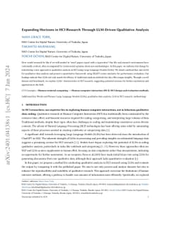 Expanding Horizons in HCI Research Through LLM-Driven Qualitative
  Analysis