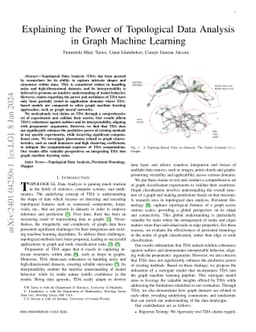 Explaining the Power of Topological Data Analysis in Graph Machine
  Learning