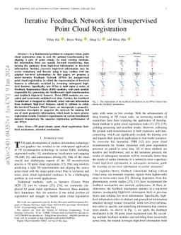 Iterative Feedback Network for Unsupervised Point Cloud Registration