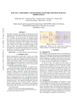 RaD-Net: A Repairing and Denoising Network for Speech Signal Improvement