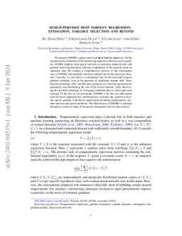 Semi-Supervised Deep Sobolev Regression: Estimation and Variable Selection by ReQU Neural Network