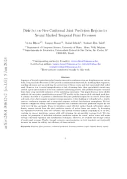 Distribution-Free Conformal Joint Prediction Regions for Neural Marked
  Temporal Point Processes