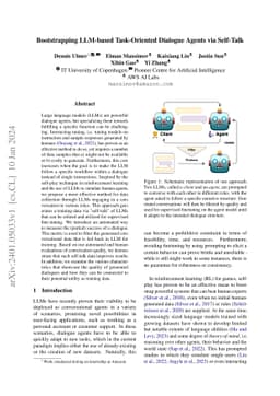 Bootstrapping LLM-based Task-Oriented Dialogue Agents via Self-Talk