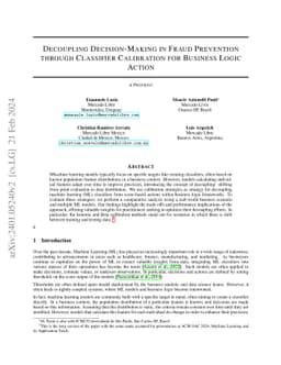 Decoupling Decision-Making in Fraud Prevention through Classifier
  Calibration for Business Logic Action