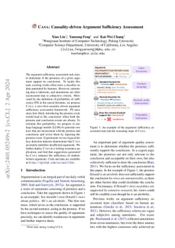 CASA: Causality-driven Argument Sufficiency Assessment