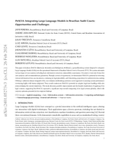 INACIA: Integrating Large Language Models in Brazilian Audit Courts:
  Opportunities and Challenges