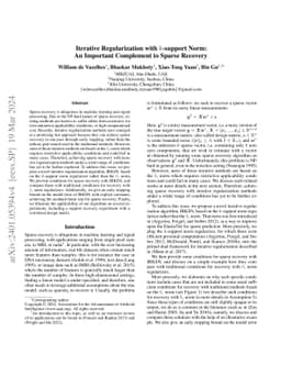 Iterative Regularization with k-support Norm: An Important Complement to
  Sparse Recovery