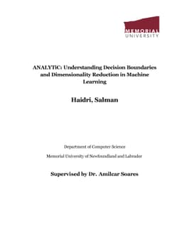 ANALYTiC: Understanding Decision Boundaries and Dimensionality Reduction
  in Machine Learning