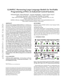 LLM4PLC: Harnessing Large Language Models for Verifiable Programming of
  PLCs in Industrial Control Systems