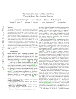Dimensionality-Aware Outlier Detection: Theoretical and Experimental
  Analysis