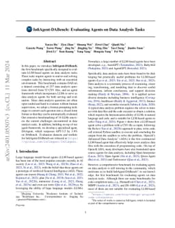 InfiAgent-DABench: Evaluating Agents on Data Analysis Tasks