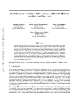 From Pampas to Pixels: Fine-Tuning Diffusion Models for Gaúcho
  Heritage