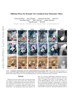 Diffusion Priors for Dynamic View Synthesis from Monocular Videos
