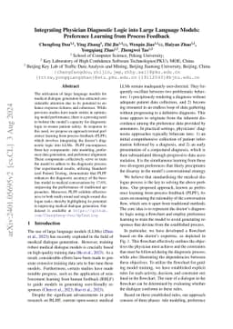 Integrating Physician Diagnostic Logic into Large Language Models:
  Preference Learning from Process Feedback