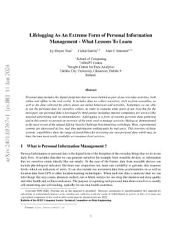 Lifelogging As An Extreme Form of Personal Information Management --
  What Lessons To Learn