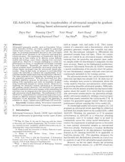GE-AdvGAN: Improving the transferability of adversarial samples by
  gradient editing-based adversarial generative model