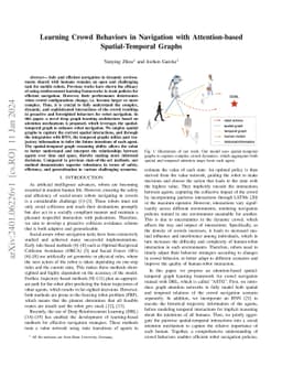 Learning Crowd Behaviors in Navigation with Attention-based
  Spatial-Temporal Graphs